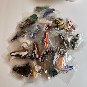 Sneaker Keychain Lot (40 Pcs) - Assorted Colors & Styles